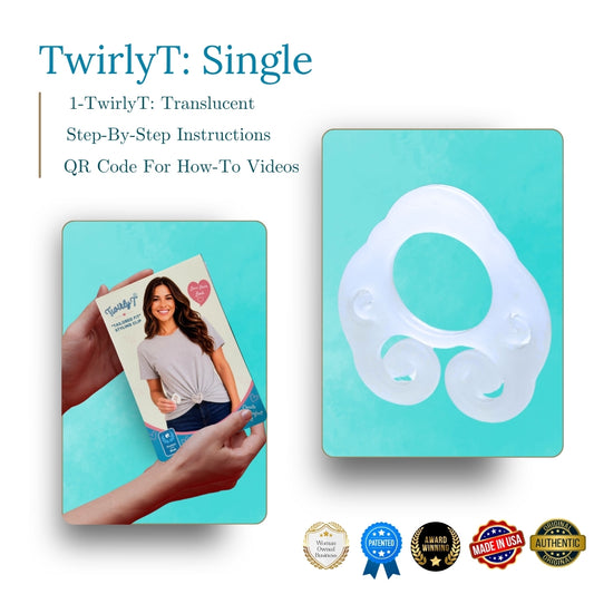TwirlyT Flexible Women’s Shirt Cinch Clip