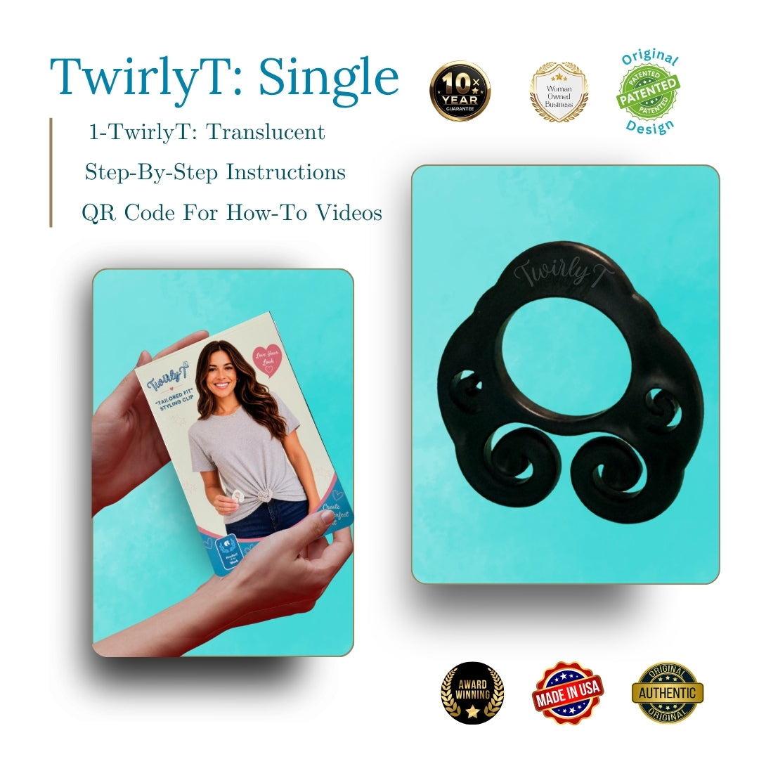 TwirlyT Flexible Women’s Shirt Cinch Clip
