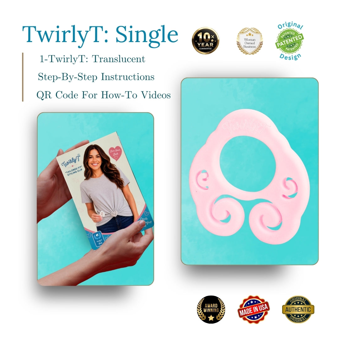 TwirlyT Flexible Women’s Shirt Cinch Clip
