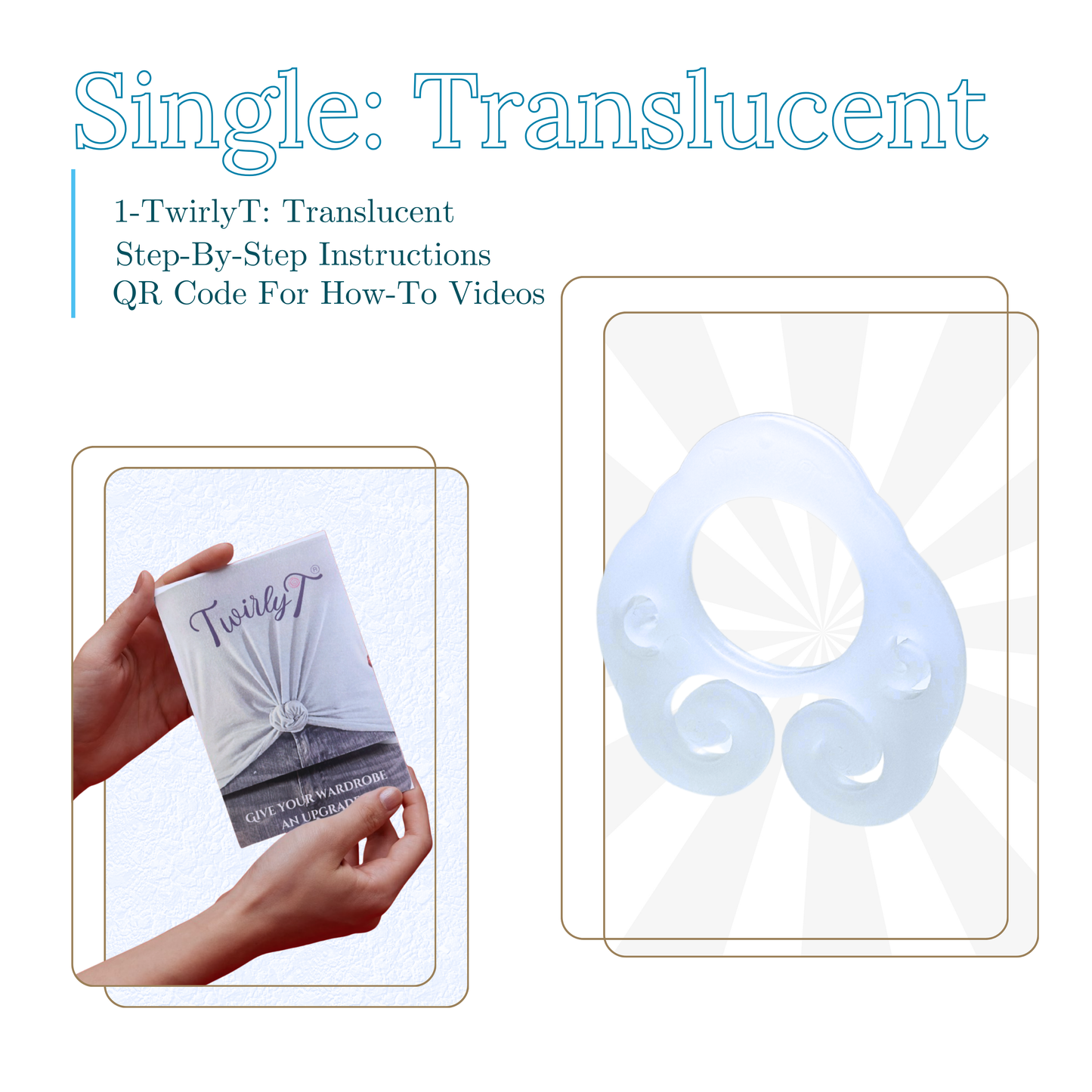 TwirlyT "Tailored Fit" Styling Clip: Single