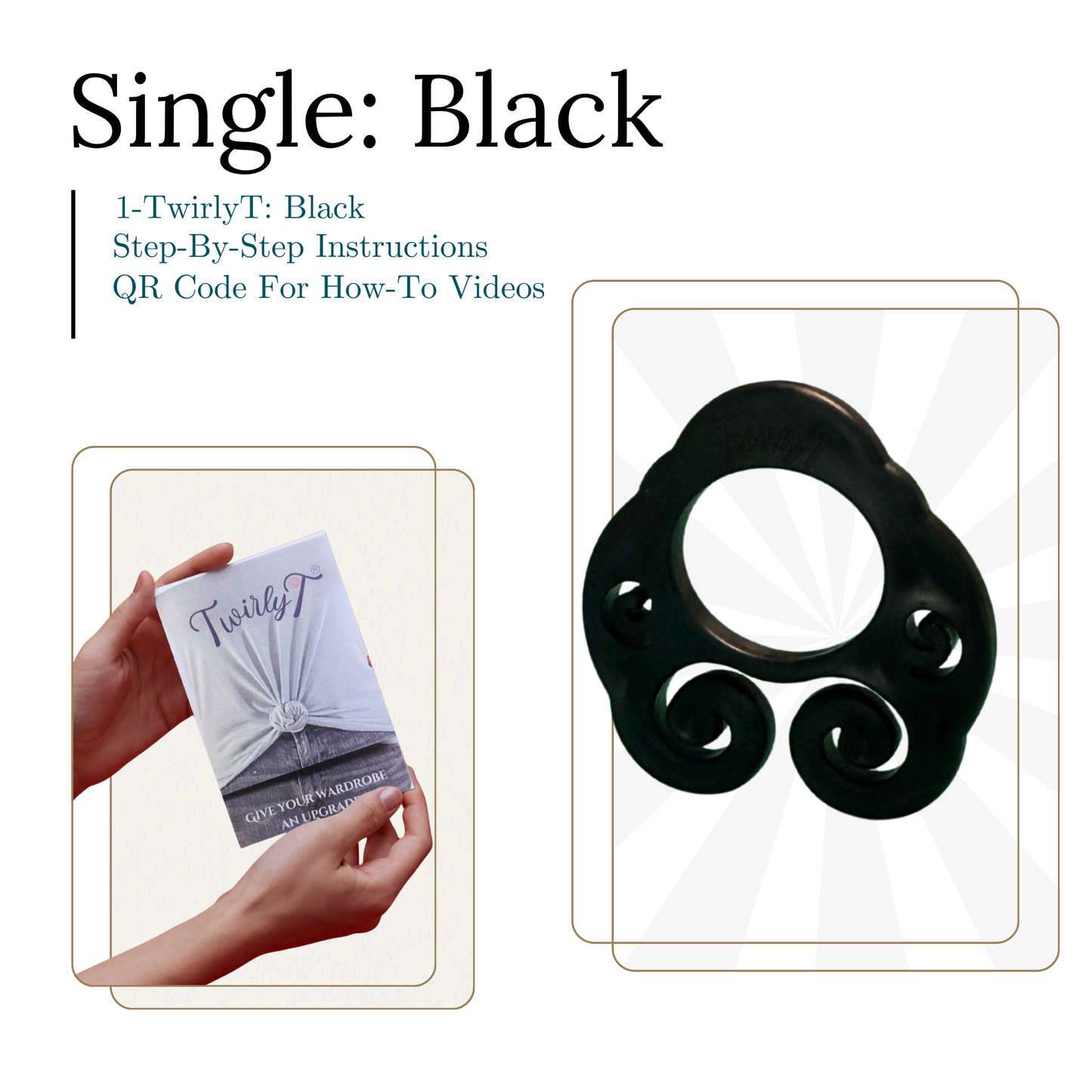 TwirlyT "Tailored Fit" Styling Clip: Single