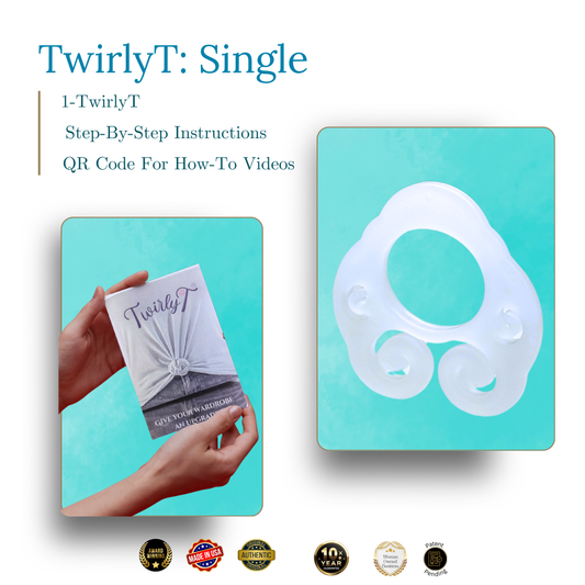 TwirlyT "Tailored Fit" Styling Clip: Single